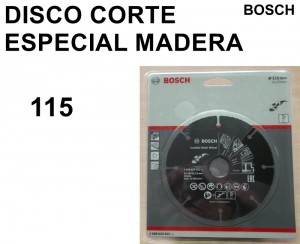 DISCO CORTE MADERA BOSCH