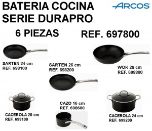 BATERIA COCINA DURAPRO 6 P. ARCOS (1)