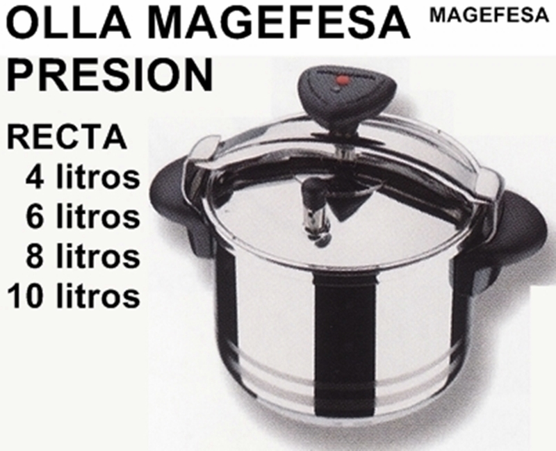 OLLA A PRESION MAGEFESA 10L RECTA