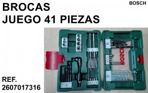 BROCAS JUEGO 41 PIEZAS BOSCH