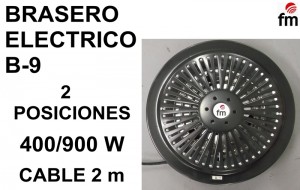 BRASERO ELECTRICO B-9 FM